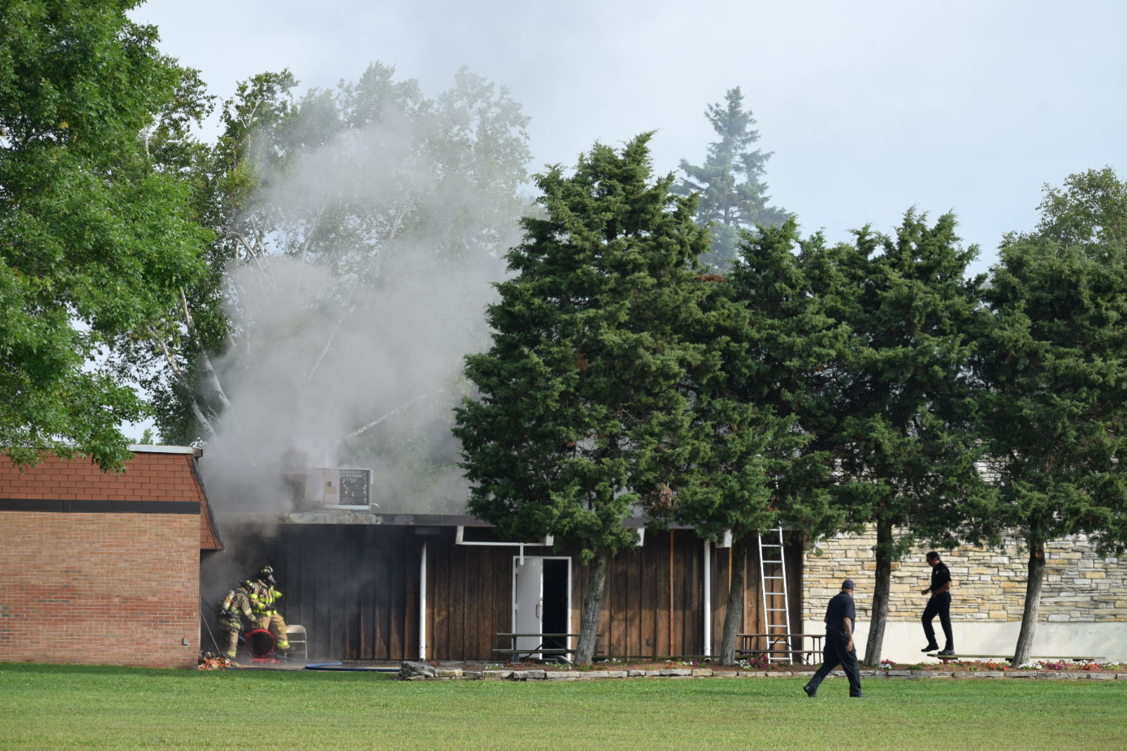 Fire at Lakeview Community Center